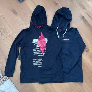 NIKE Air Jordan Sweatshirt/zip up bundle size XL